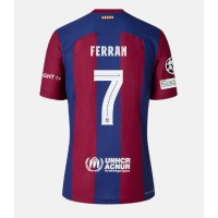 Koszulka piłkarska Barcelona Ferran Torres #7 Strój Domowy 2023-24 tanio Krótki Rękaw